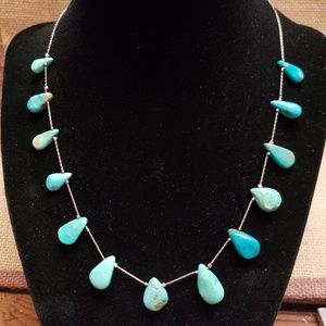 Turquoise stone ladies necklace